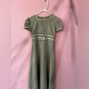 Bonnie Jean full length green dress kids 14